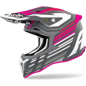 Helma na motorku Přilba STRYCKER Shaded, AIROH (matná růžová) 2022 2XL