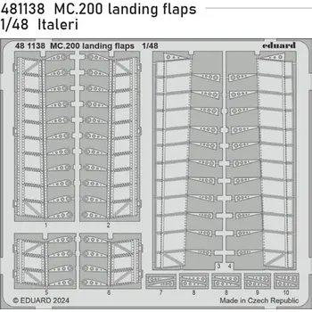 Plastikový model Eduard 1/48 MC.200 landing flaps (ITALERI)