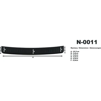 Lišta karosérie Kryt nákladové hrany Volkswagen Passat B6 Sedan 2005- | Rider