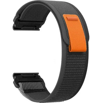 Řemínek na hodinky X-SITE Řemínek pro Garmin Fenix nylonový 26mm šedý