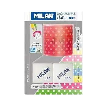 Vodová barva Temperówka Duet róż+ 2 gumki blister MILAN