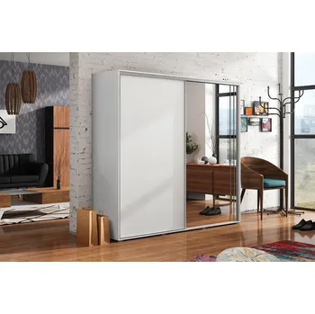 Šatní skříň Šatní skříň Ska A20 XL Barva korpusu: Čokoláda, Rozměry: 100 cm, Dveře: Dub-Artisan