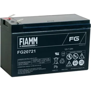 Fiamm olověná baterie FG20721 12V/7,2Ah Faston F1 4,8mm 07954