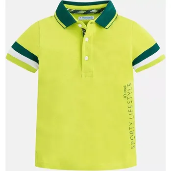 Chlapecké tričko Chlapecké triko polo krátký rukáv Mayoral 3142-70 Brocoli velikost 104