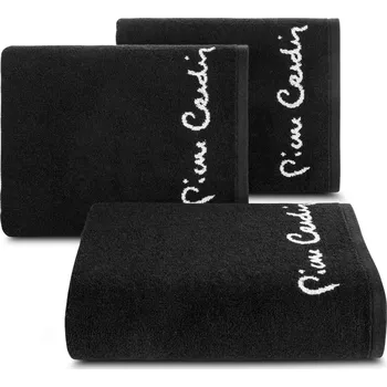 Ručník BAVLNĚNÝ RUČNÍK PIERRE CARDIN DARIO 70X140 CM ČERNÁ