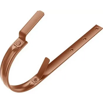 okap Žlabový hák 250 mm o délce 430 mm, pozink RAL 8004 měděnohnědá KJG