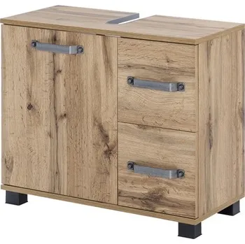 Koupelnový nábytek Koupelnová skříňka pod umyvadlo Möbelpartner Milan 650 dub přírodní 65,1 x 59 x 32 cm