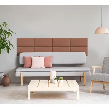 Obklad Čalouněný panel - Obdélník - 60x20cm Staro růžová