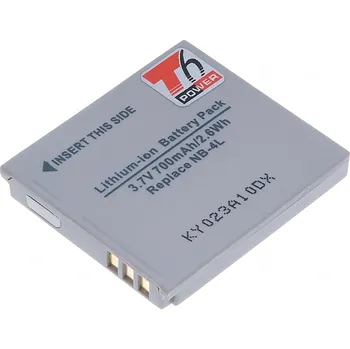 Článková baterie Baterie T6 Power Canon NB-4L, 700mAh, 2,6Wh DCCA0004