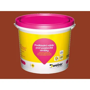 Fasádní barva Weber Podkladní nátěr Weberpas podklad MAR 5 kg Barva: Hnědá