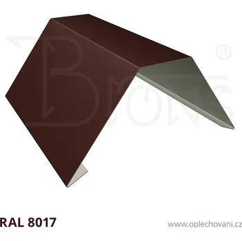 Střešní lemovaní Hřebenáč s ploškou rš 310 hnědá