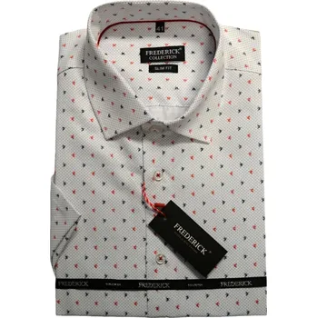 Pánská košile Pánská košile s krátkým rukávem - střih SLIM - vzor F559 - 40