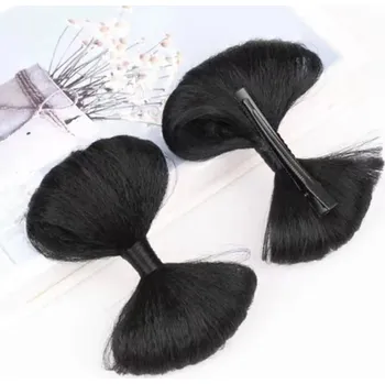 Spona s vlasovou mašlí černá barva