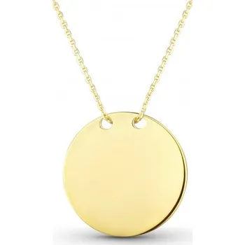 Řetízek Luxur, Řetízek Terry s kolečkem na rytinu, žluté zlato, délka: 45 cm, 3640500-0-45-0