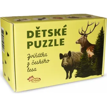 Puzzle Dětské puzzle - Chytrá opička - Zvířátka z českého lesa