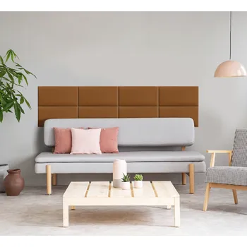 Obklad Čalouněný panel - Obdélník - 80x20cm Med