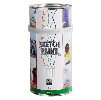 Speciální výtvarná barva Bílá tabulová barva SketchPaint 1 l