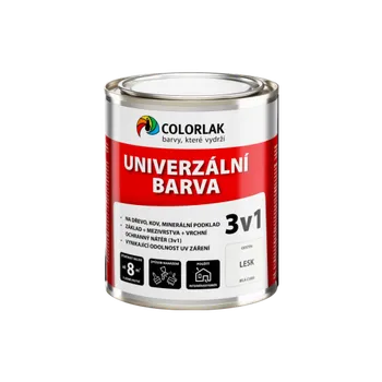 barva a nátěr na dřevo COLORLAK 3v1 Univerzální S2130 C 8141 červená rybízová 0,5 l