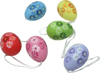 Velikonoční dekorace Velikonoční plastová vejce 4000527 6 ks