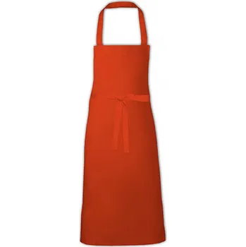 Kuchyňská zástěra Link Kitchen Wear Extra široká klasická dlouhá zástěra na grilování Barva: Orange (ca. Pantone 1655), Velikost: 90 x 90 cm X999
