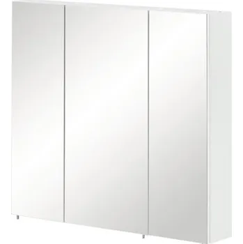 Koupelnový nábytek Zrcadlová skříňka bez osvětlení Möbelpartner Basic 70 x 16 x 70 cm bílá vysoce lesklá