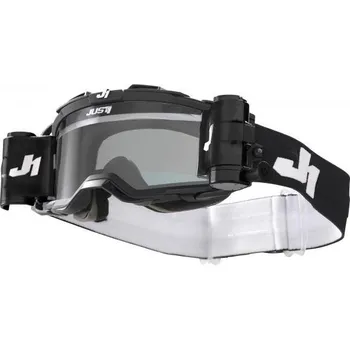 Motocyklové brýle Brýle JUST1 NERVE PLUS solid černo/bílé UNI