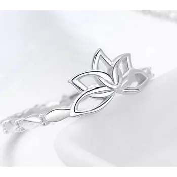 Prsten B-TOP Prsten LOTOSOVÝ KVĚT - stříbro 925 Velikost prstenu: 51,9mm