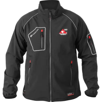Pánská softshellová bunda Bunda ACI Softshell černá reflex prvky Velikost: S
