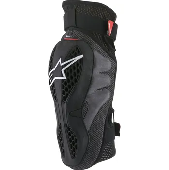 Motocyklový chránič kolene a holeně Chrániče kolen SEQUENCE, ALPINESTARS (černé/červené, pár) 2XL