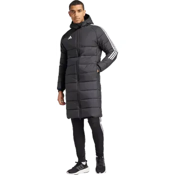 Pánská zimní bunda s kapucí Adidas Tiro 24 Long Coat černá