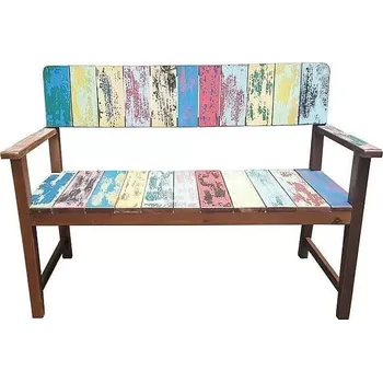 Zahradní lavice Sunfun Zahradní lavice, 124 × 60 × 88 cm, dřevo Bangkirai, vícebarevná 1161610