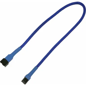 Audio kabel Nanoxia 3-pin - 3-pin, 0,3 m, světle modrá (900200000)