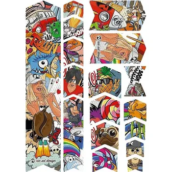 Horské kolo fólie Riesel Frame Tape 3000 - Stickerbomb Eyecatcher one size