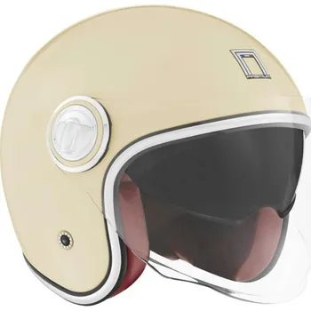 Helma na motorku Přilba HERITAGE, NOX PREMIUM (krémová bílá) 2026 L