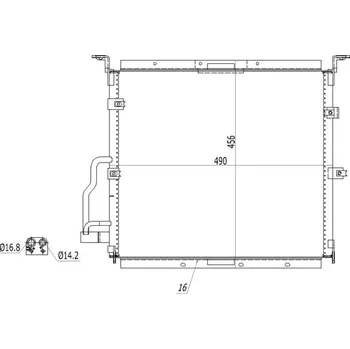 Výparník klimatizace Kondenzátor, klimatizace HART 605 712