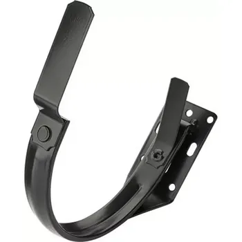 okap KJG Žlabový hák pro čelní montáž 330 pozink RAL 9005 intenzivní černá