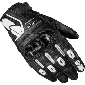 Moto rukavice Rukavice G-CARBON, SPIDI (černé/bílé) 2XL