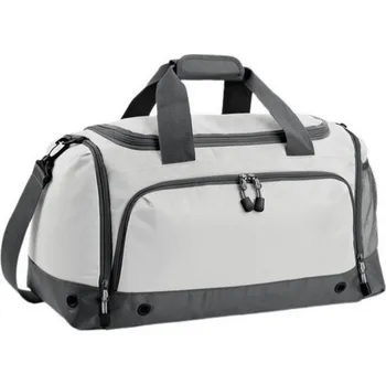 BagBase Atletická taška s tunelem na boty a přihrádkou na mokré věci 30 l Barva: šedá ledová, Velikost: 54 x 29 x 26 cm BG544