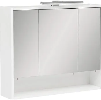 Koupelnový nábytek Zrcadlová skříňka s osvětlením Möbelpartner Kimi 70 x 16 x 65 cm bílá