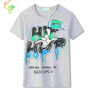 CHLAPECKÉ TRIČKO Kugo šedé FC0338 (Chlapecké tričko s krátkým rukávem)