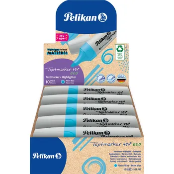 Kancelářské potřeby Zvýrazňovač Pelikan 490 Eco, Neon modrá