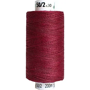 Nit Snový svět (30) Lněná nit na paličkování TEX33x2 bordó