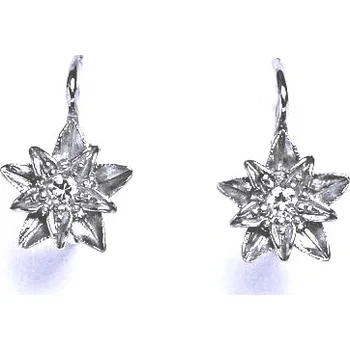 Náušnice Stříbrné náušnice hvězda čirý zirkon - NK1465 (Stříbrné náušnice hvězdy se zirkony )