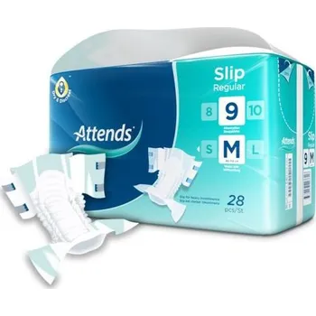 Inkontinenční kalhotky Attends Slip Regular Super 9 inkontinenční zalepovací kalhotky M 28 ks