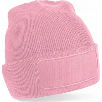 Čepice Beechfield Jemná akrylová čepice s potisknutelnou nášivkou Barva: Růžová CB445