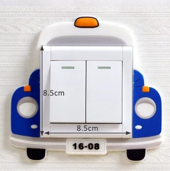 Samolepící dekorace Samolepka na vypínač svítí ve tmě Autíčko