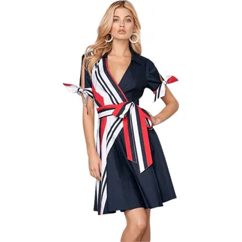 Dámské šaty Dámské šaty na zavazování barevné XL