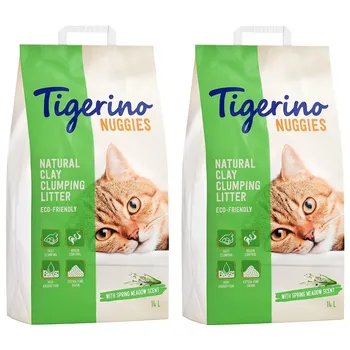 Podestýlka pro kočku Tigerino Nuggies with Spring Meadow Scent 2x 14 l
