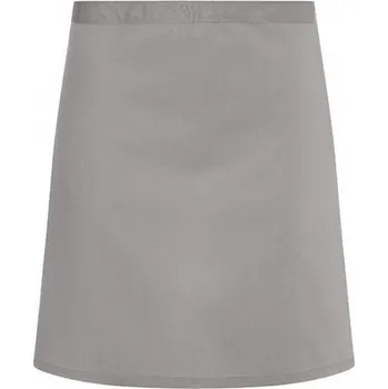Kuchyňská zástěra Karlowsky Základní krátká číšnická zástěra v mnoha odstínech Barva: šedá střední (ca. Pantone 4276C), Velikost: 70 x 55 cm KY047