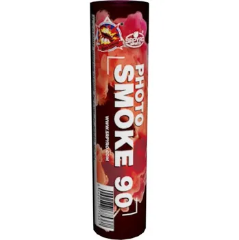 Zábavní pyrotechnika SRPYRO Dýmovnice PHOTO SMOKE 90 - červená dýmovnice CLE7038R